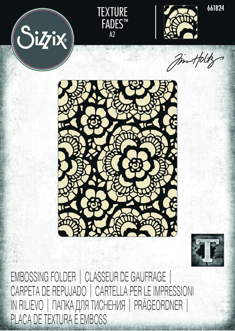 Sizzix Embossing Folder 661824, Lace, Multi Color, One Size - Image 3
